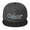 snapback black charcoal gray charcoal gray front 6317dbf5eb211 Ciaburri Brand Script Snapback Hat