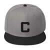 snapback black gray gray front 6317dd8346e2a Big C Snapback Hat