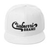 snapback white front 6317cf3728d3e Ciaburri Brand Script - Snapback Hat